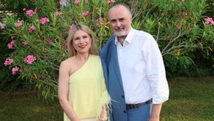 Doskozil und seine Frau am Donnerstag in Mörbisch