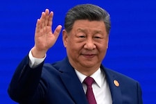 Chinas Staatschef Xi Jinping bei der Eröffnung der World AI Conference in Shanghai.