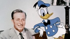 Walt Disney mit Donald Duck: Aus der eigensinnigen Nebenfigur wurde in erstaunlich kurzer Zeit ...