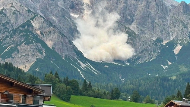 Tausende Tonnen Gestein stürzten am Hochkönig zu Boden.