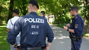 In der Innenstadt wurde genau kontrolliert.