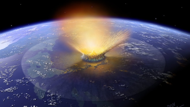 Vor 66 Millionen Jahren führte der Einschlag eines Asteroiden zu einem Massensterben auf der ...