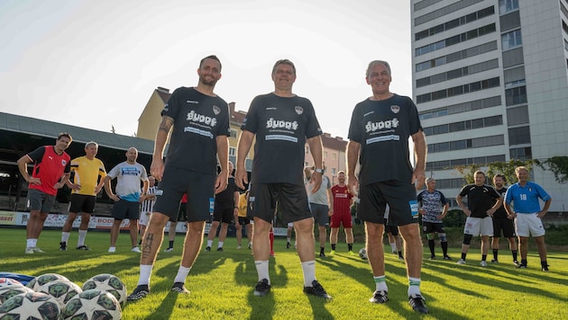 Trainer-Trio: Jakob Jantscher, Hannes Reinmayr und Walter Schachner.