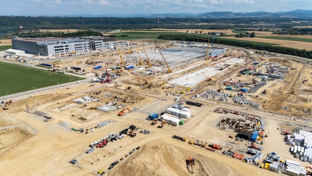 Auf diesem Areal in Kronstorf entsteht das erste Rechenzentrum von Google in Österreich.