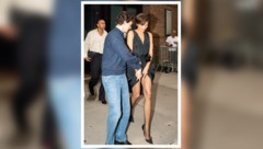 Ein Windstoß brachte Zendayas elegantes Kleid kurz in Bewegung. Tom Holland reagierte sofort und ...