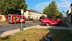 Großeinsatz für die Feuerwehr nach der Explosion.