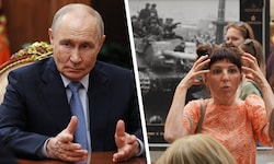 Während Putin weiterhin versucht zu beschwichtigen, haben die Russen den Krieg offensichtlich ...