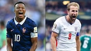 Krachen im Spiel um Platz drei aufeinander: Kylian Mbappé (li.) und Harry Kane