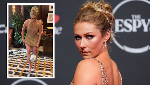 Machte auch beim Jonglieren mit dem Fußball eine gute Figur: Mikaela Shiffrin.