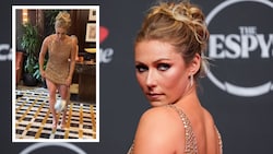 Machte auch beim Jonglieren mit dem Fußball eine gute Figur: Mikaela Shiffrin. 