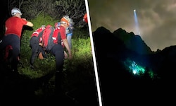 Auch die Bergretter mussten sich durch das Dickicht kämpfen.
