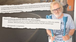 Jann Z. (71) ist schwer krank. Jeder Schritt fällt ihm schwer – trotzdem kämpft er um einen ...