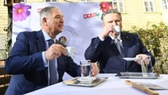 Gesprächsprotokolle dokumentieren das Politverständnis von Wiens WKO-Chef Walter Ruck (li.). ...
