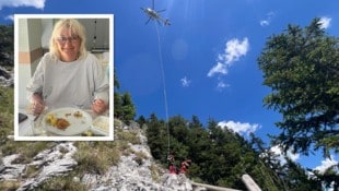 Sabine Prunner (57) aus Bad Hall stürzte etwa zehn Meter ab. Jetzt will sie sich bei den Helfern ...