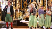 Die Familie prägte St. Leonhard: Alex Feuchter (junger Gregor), Mutter und Schwestern