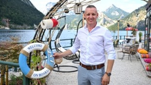  Lulzim Fejzullahi strahlte bei der Eröffnung der Boje 18 in Ebensee.