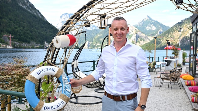  Lulzim Fejzullahi strahlte bei der Eröffnung der Boje 18 in Ebensee.