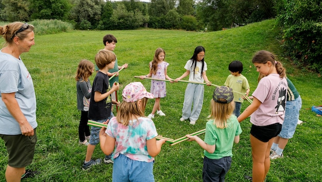 Ferienspiel am Salzachsee: Die Kinderfreunde bieten neun Wochen Programm.