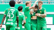 Rapid feierte zuletzt in den neuen Dressen ein 4:1 gegen Panathinaikos.
