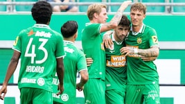 Rapid feierte zuletzt in den neuen Dressen ein 4:1 gegen Panathinaikos.