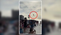 Das war knapp – so manchen Strandbesuchern auch zu knapp.