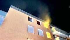 In der Küche der Wohnung im obersten Stock ist ein Brand ausgebrochen