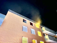 In der Küche der Wohnung im obersten Stock ist ein Brand ausgebrochen