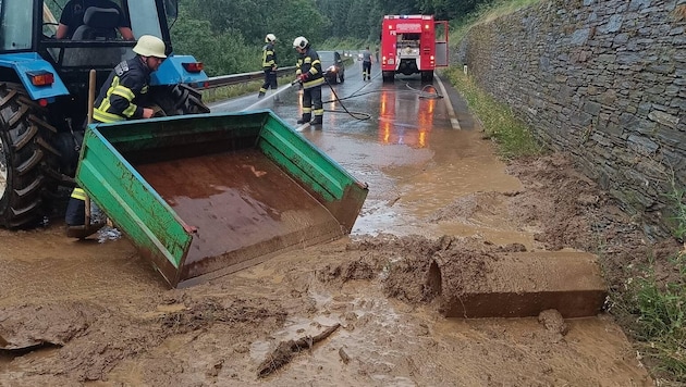 Die Feuerwehr Altenmarkt stand im Einsatz.