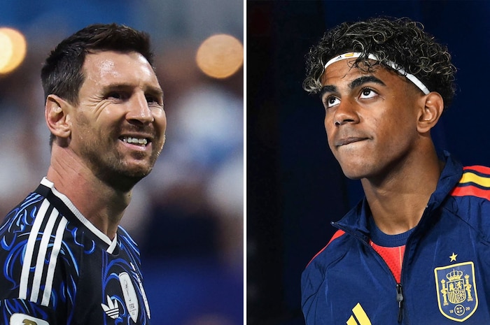 Lionel Messi (l.) und Lamine Yamal (r.) treffen im WM-Finale aufeinander.