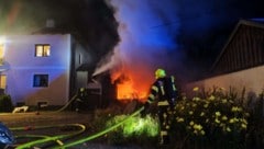 Die Gartenhütte stand in Vollbrand.