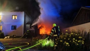Die Gartenhütte stand in Vollbrand.