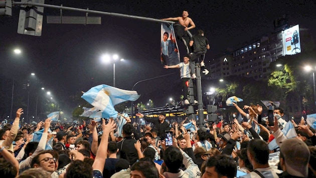 Die Freude der Fans in Argentinien ist grenzenlos.