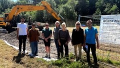 Archäologen begleiten die Grabungen für das „Aflenz Memorial“ am Gelände des ehemaligen ...