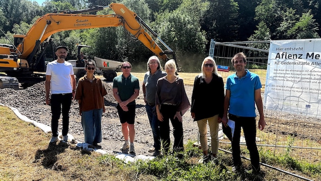 Archäologen begleiten die Grabungen für das „Aflenz Memorial“ am Gelände des ehemaligen ...