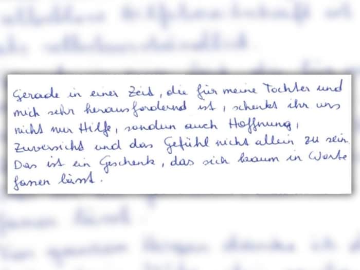 Berührende Worte von Elisabeth an die „Krone“-Redaktion.