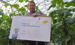 Etmar „Gurkinger“ Peter sammelte über 5000 Euro für die Kinderkrebsforschung.