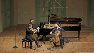Viel Beifall gab es für Tobias Feldmann (Violine), Victor Julien-Laferrière (Cello) und ...