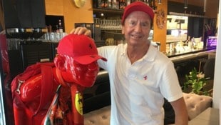Das Ferrari-Kapperl von Heribert Kaspar ist jetzt wieder an seinem Platz. 