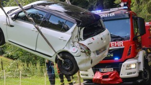 Drei Feuerwehren waren mit der Bergung beschäftigt