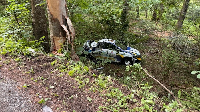 Günther Knobloch zerstörte seinen Renault Clio bei diesem Abflug