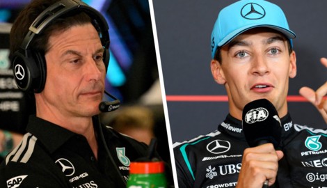 Mercedes-Boss Toto Wolff und George Russell