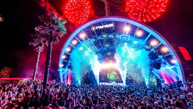 A sky full of colors marked the start of what is arguably the biggest party week of the summer. ...