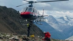 Der Verstorbene wurde mit dem Polizeihubschrauber geborgen.