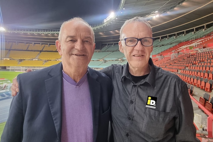 Promoter Ralph Schader (re.) mit Herbert Prohaska.