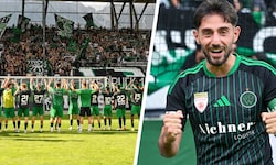 Ein spätes Tor sorgte für Jubel am Tivoli. Goldtorschütze Rami Tekir jubelte erstmals im neuen ...