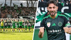 Ein spätes Tor sorgte für Jubel am Tivoli. Goldtorschütze Rami Tekir jubelte erstmals im neuen ...