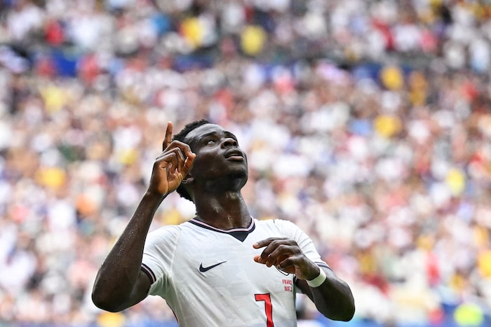 Bukayo Saka erzielte drei Treffer.
