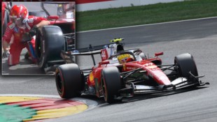 Lewis Hamilton überrollte beim Boxenstopp seinen Mechaniker.