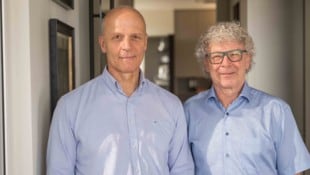 Die Anwälte Helfried Schaffer (links) und Klaus Rieger vertreten mehrere Arteser-Besitzer. 
