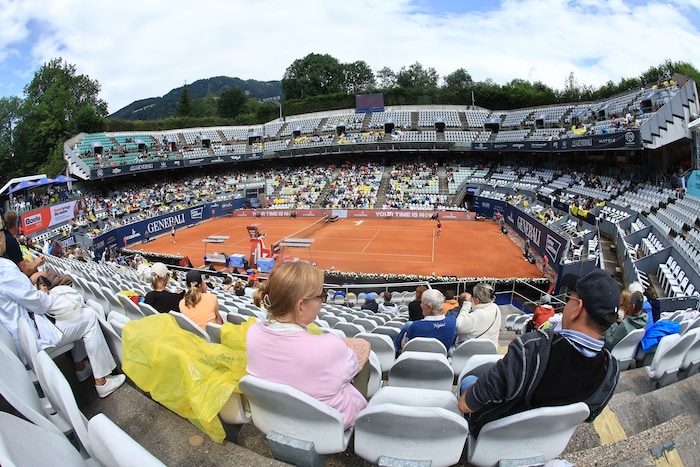 Die Ränge auf dem Center Court waren gut belegt.